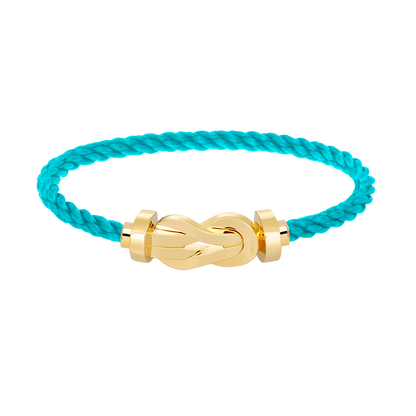 [LUCKY LOVE]CHANCE LARGE 8 FIGURE BUCKLE NO DIAMOND BRACELET GOLD
