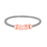 [LUCKY LOVE]CHANCE LARGE 8 FIGURE BUCKLE NO DIAMOND BRACELET ROSE GOLD