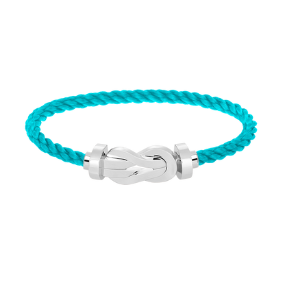 [LUCKY LOVE]CHANCE LARGE 8 FIGURE BUCKLE NO DIAMOND BRACELET SILVER