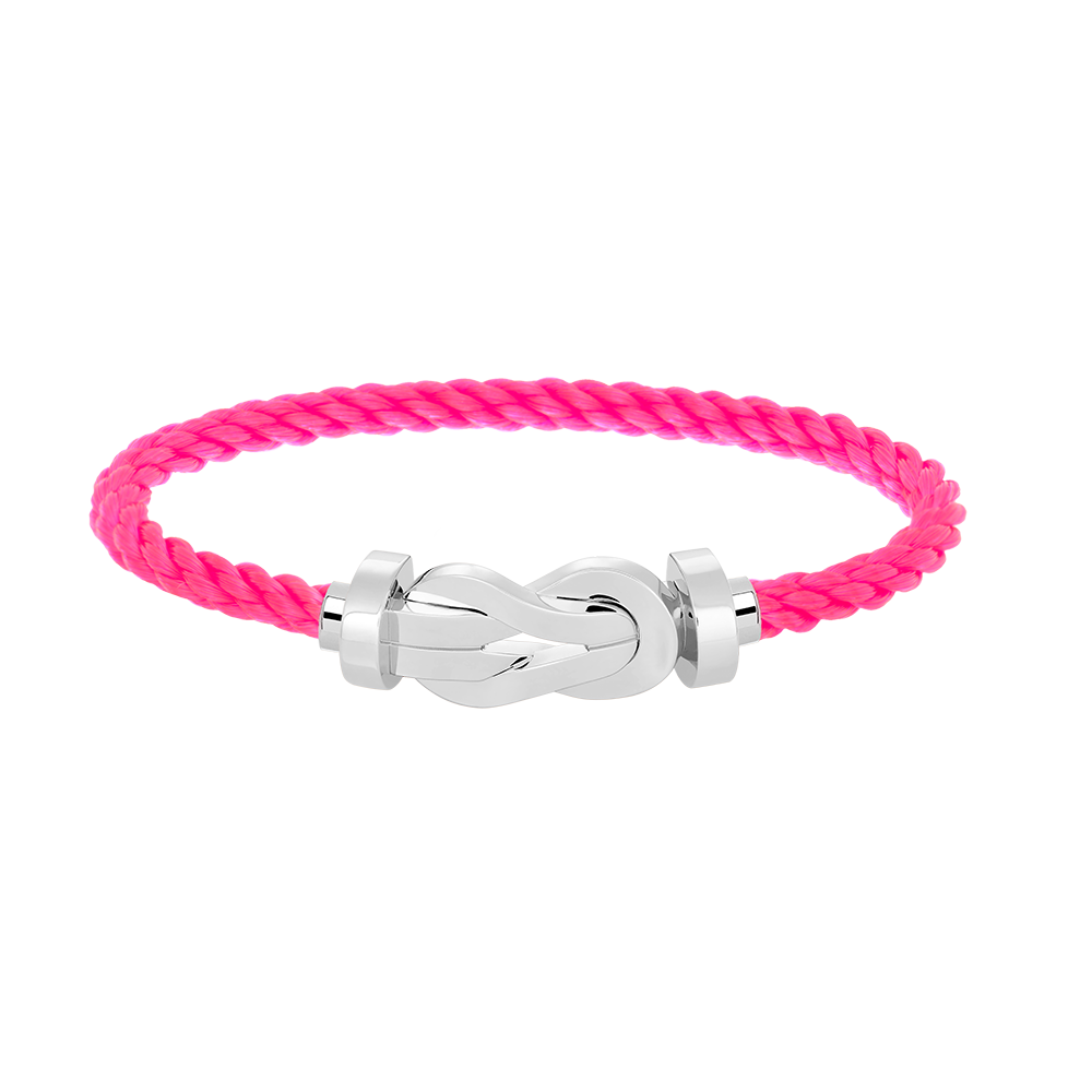 [LUCKY LOVE]CHANCE LARGE 8 FIGURE BUCKLE NO DIAMOND BRACELET SILVER