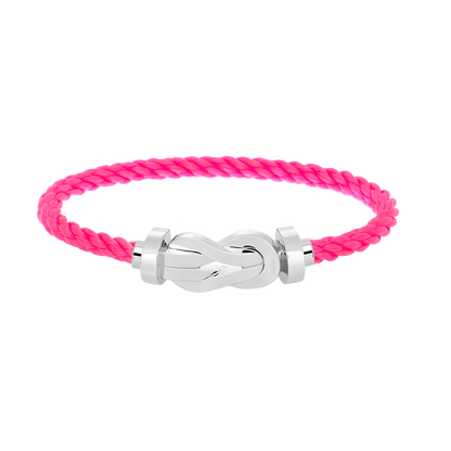 [LUCKY LOVE]CHANCE LARGE 8 FIGURE BUCKLE NO DIAMOND BRACELET SILVER