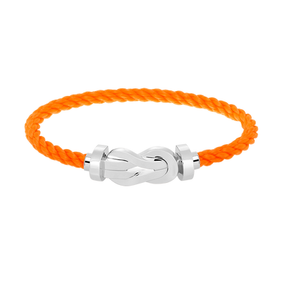 [LUCKY LOVE]CHANCE LARGE 8 FIGURE BUCKLE NO DIAMOND BRACELET SILVER