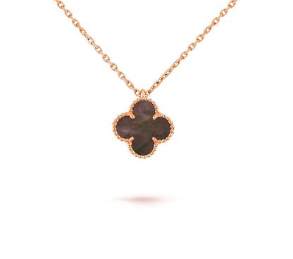 [LUCKY LOVE]CLOVER MINI 9.5MM CARNELIANS NECKLACE COLLECTION