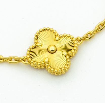 [LUCKY LOVE] CLOVER 5 MOTIF LASER BRACELET COLLECTION