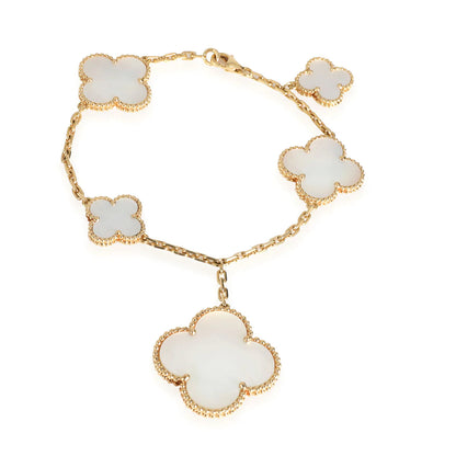 [LUCKY LOVE]MAGIC CLOVER MOP GOLD BRACELET 5 MOTIFS