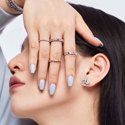 [LUCKY LOVE]Dazzling Resplendent Round Cut Party Ring