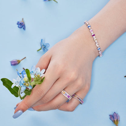 [LUCKY LOVE]Radiant Water Drop Shape Daily Bracelet