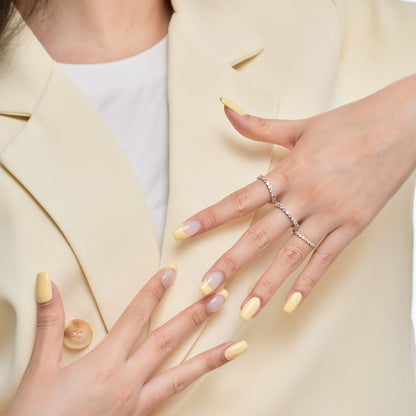 [LUCKY LOVE]Dazzling Lustrous Round Cut Tennis Ring