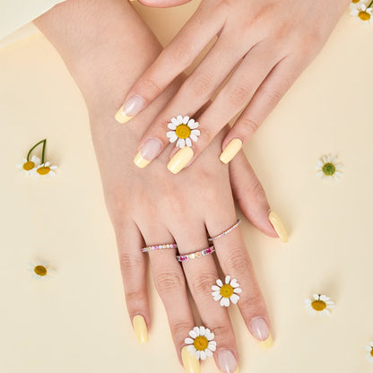 [LUCKY LOVE]Elegant Vivid Round Cut Daily Ring
