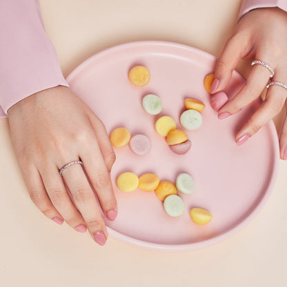 [LUCKY LOVE]Radiant Sparkling Round Cut Daily Ring