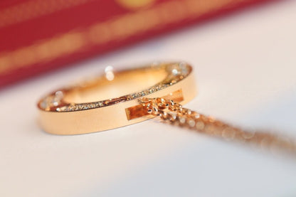 [LUCKY LOVE]LOVE NECKLACE ADJUSTABLE ROSE GOLD