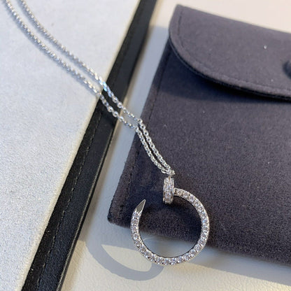 [LUCKY LOVE]JUSTE NECKLACE SILVER DIAMONDS