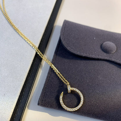 [LUCKY LOVE]JUSTE NECKLACE GOLD DIAMONDS