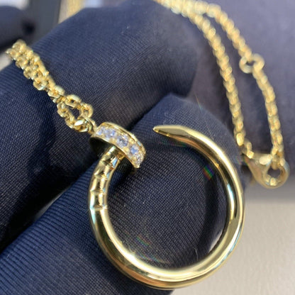 [LUCKY LOVE]JUSTE NECKLACE GOLD DIAMONDS