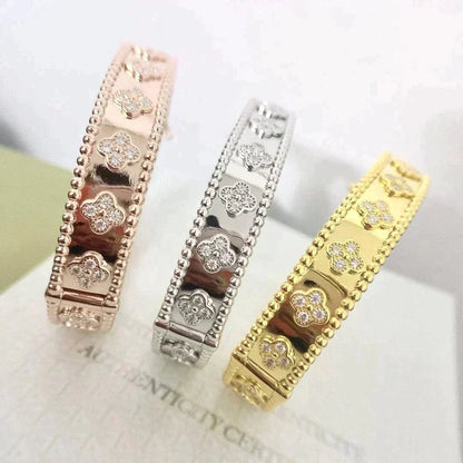[LUCKY LOVE]CLOVER BRACELET 8MM DIAMONDS
