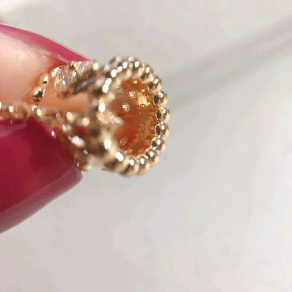[LUCKY LOVE]PERLEE PEDANT NECKLACE GOLD / ROSE GOLD