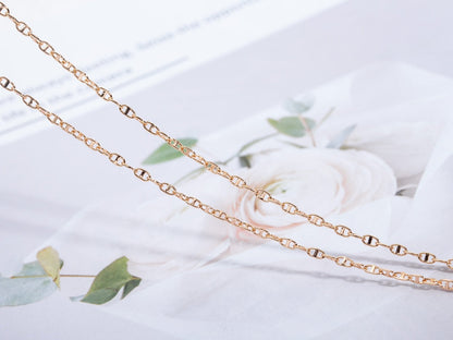 [LUCKY LOVE]ECHAPPEE NECKLACE PINK GOLD