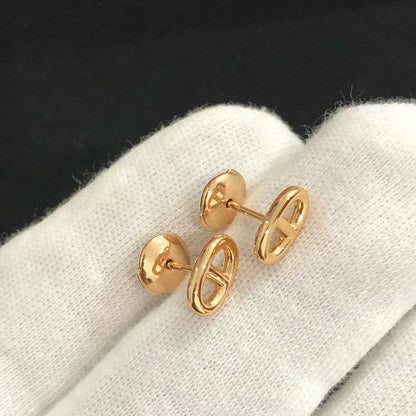 [LUCKY LOVE]CHAINE SMALL EARRINGS GOLD AND SILVER