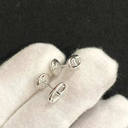 [LUCKY LOVE]CHAINE SMALL EARRINGS GOLD AND SILVER