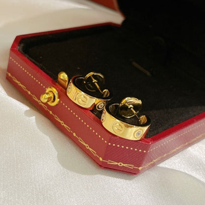 [LUCKY LOVE]LOVE EARRINGS 5.7MM 2 DIAMONDS