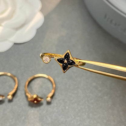 [LUCKY LOVE]STAR 1 DIAMOND OPEN RING