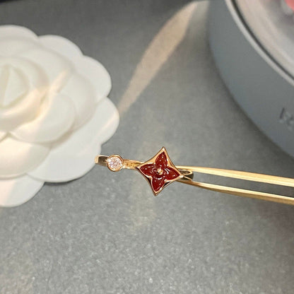 [LUCKY LOVE]STAR 1 DIAMOND OPEN RING