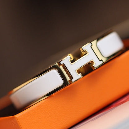 [LUCKY LOVE]H BRACELET 12MM GOLD