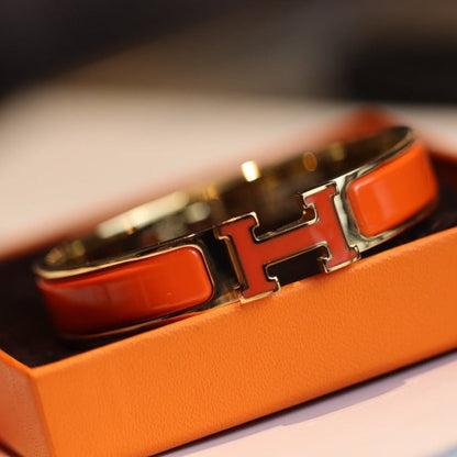 [LUCKY LOVE]H BRACELET 12MM GOLD