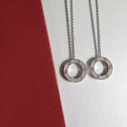[LUCKY LOVE]LOVE NECKLACE ADJUSTABLE SILVER