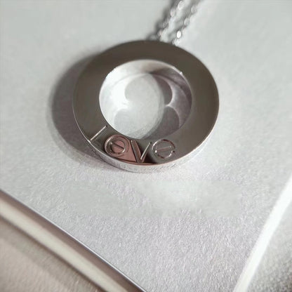 [LUCKY LOVE]LOVE NECKLACE ADJUSTABLE SILVER