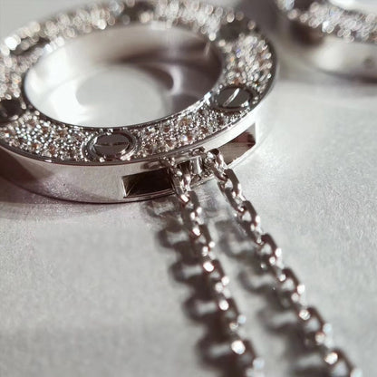 [LUCKY LOVE]LOVE NECKLACE ADJUSTABLE SILVER