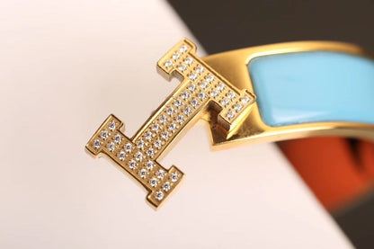 [LUCKY LOVE]H CLOUD BLUE BRACELET GOLD DIAMOND