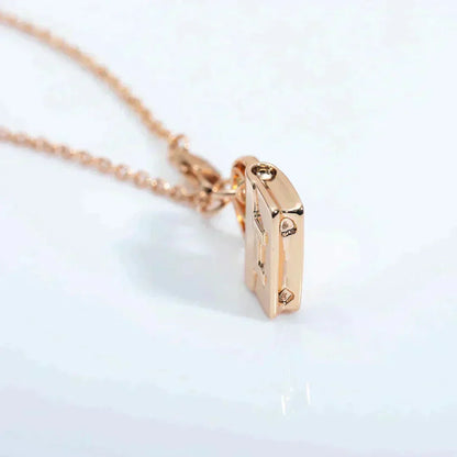 [LUCKY LOVE]AMULETTE PEDANT ROSE GOLD NECKLACE