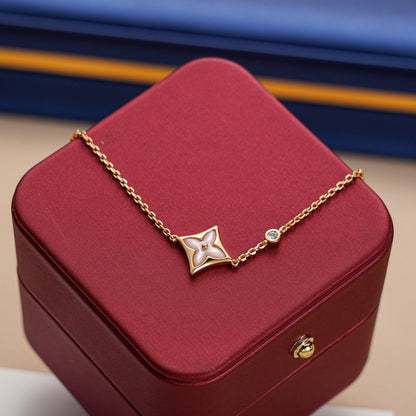 [LUCKY LOVE]STAR 1 DIAMOND PINK GOLD BRACELET