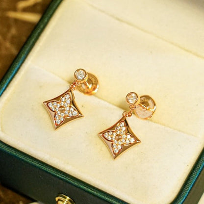 [LUCKY LOVE]STAR DIAMONDS EARRINGS GOLD