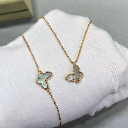 [LUCKY LOVE]BUTTERFLY DARK MOP BUTTERFLY BRACELET