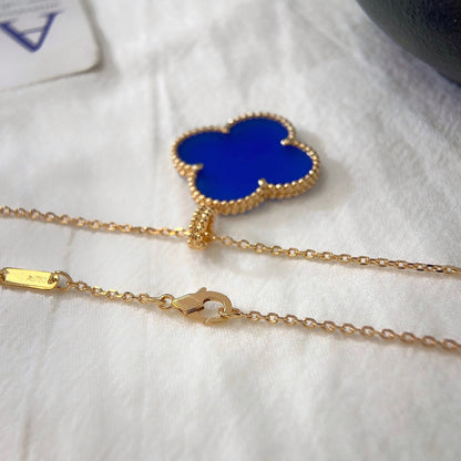 [LUCKY LOVE]CLOVER 25MM NECKLACE TURQUOISE ROSE GOLD
