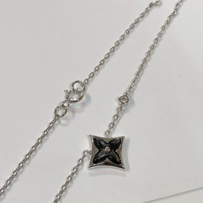 [LUCKY LOVE]STAR BLACK MOP NECKLACE