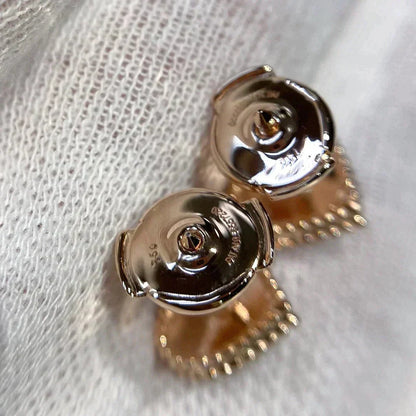 [LUCKY LOVE]HEART CARNELIAN STUD EARRINGS
