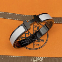 [LUCKY LOVE]H BRACELET 12MM BLACK WHITE CERAMIC