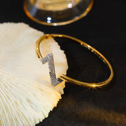 [LUCKY LOVE]VOLTE UPSITE DOWN GOLD DIAMOND BRACELET