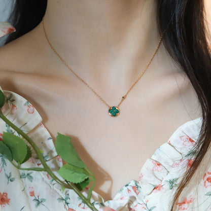 [LUCKY LOVE]SUN PEDANT PINK GOLD 1 DIAMOND NECKLACE