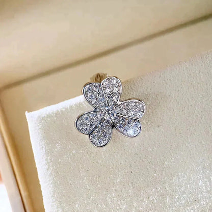 [LUCKY LOVE]CLOVER COMOS DIAMOND EARRINGS SILVER