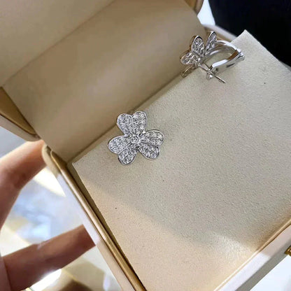 [LUCKY LOVE]CLOVER COMOS DIAMOND EARRINGS SILVER