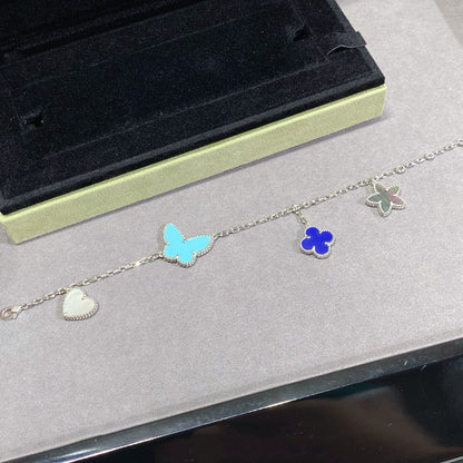 [LUCKY LOVE]LUCKY SPRING SILVER BRACELET 4 MOTIF