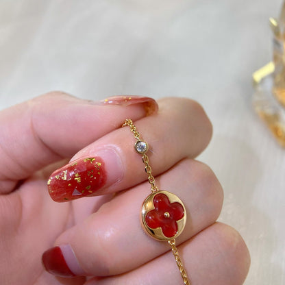 [LUCKY LOVE]SUN PEDANT CARNELIAN BRACELET