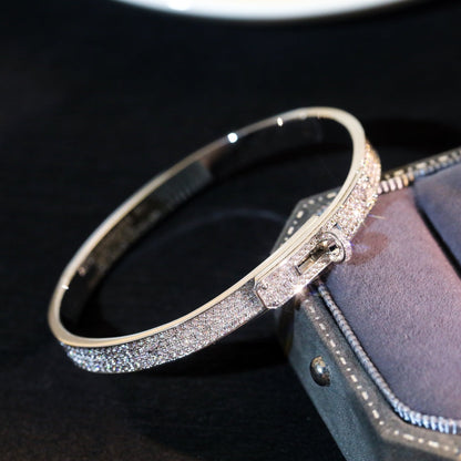 [LUCKY LOVE]KELLY BRACELET DIAMOND PAVED