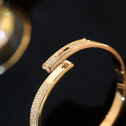 [LUCKY LOVE]KELLY BRACELET DIAMOND PAVED