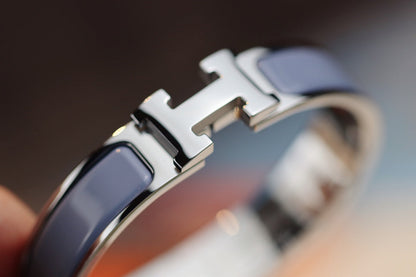 [LUCKY LOVE]H BRACELET 12MM BLUE GRAY