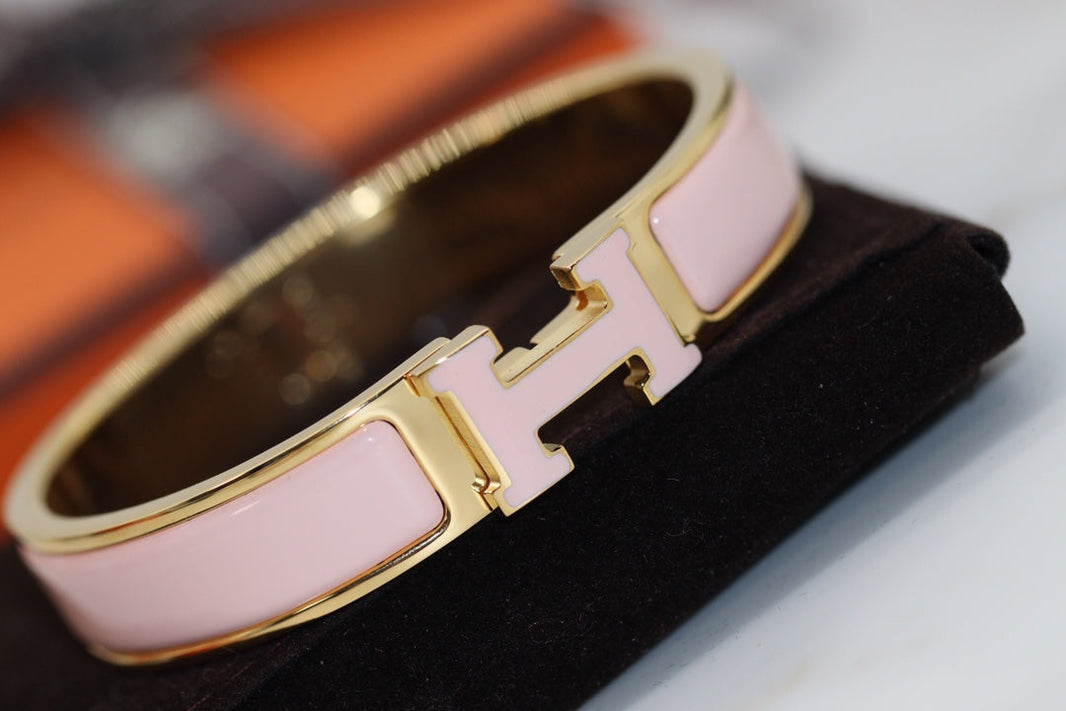 [LUCKY LOVE]H BRACELET 12MM PINK